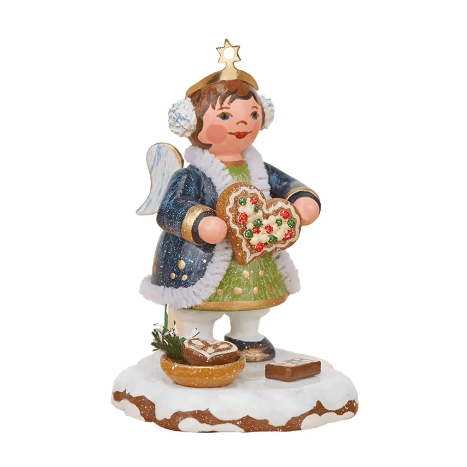Hubrig Volkskunst Hubrig Miniatures|Winter Children Heaven's Child "Gingerbread Hearts"