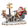 Hubrig Volkskunst Hubrig Miniatures|Winter Children Hurray Santa Claus