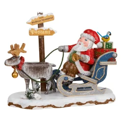 Hubrig Volkskunst Hubrig Miniatures|Winter Children Hurray Santa Claus