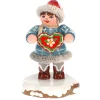 Hubrig Volkskunst Hubrig Miniatures|Winter Children Tinchen' S Gingerbread Heart