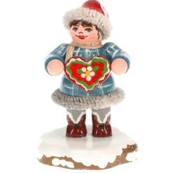 Hubrig Volkskunst Hubrig Miniatures|Winter Children Tinchen' S Gingerbread Heart