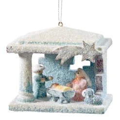 * Wood Tree Decorations|Winter-Nativity