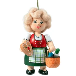 * Bavaria Souvenirs|Wooden Buddy "Bavarian Girl"