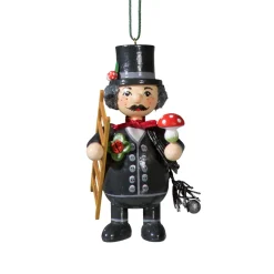 * Wood Tree Decorations|Wooden Buddy "Chimney Sweep"