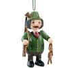 * Wood Tree Decorations|Wooden Buddy "Hunter"