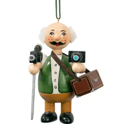 * Wood Tree Decorations|Wooden Buddy "Photographer"