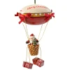 * Wood Tree Decorations|Zeppelin With Santa